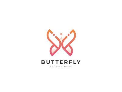 Butterfly Logo animal bird butterfly fly