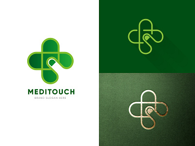 Medical Finger Touch Logo finger health medical plus