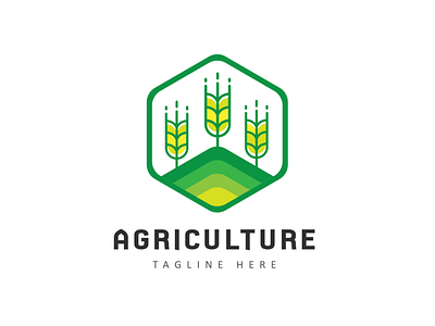 Agriculture Logo agriculture farm garden leaf plant store wheat