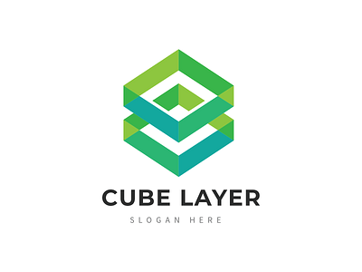 Cube Layer Logo cube cubical data date layer hexagon layer