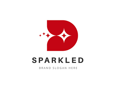 Letter D Sparkle Logo