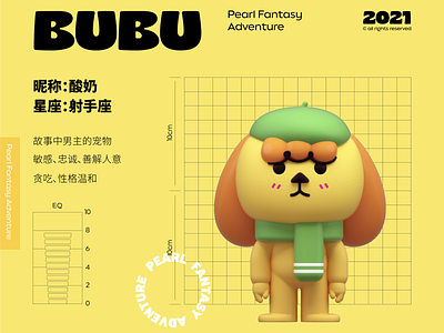 BUBU DOG design illustration illustration／ui poster typography