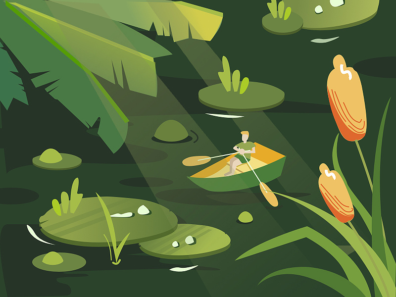 summer by yana(y园糖) on Dribbble