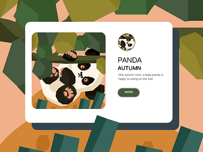 PANDA illustration illustrations／ui