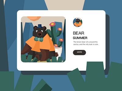 BEAR illustration illustration／ui