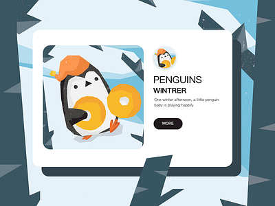 PENGUINS design illustration illustration／ui