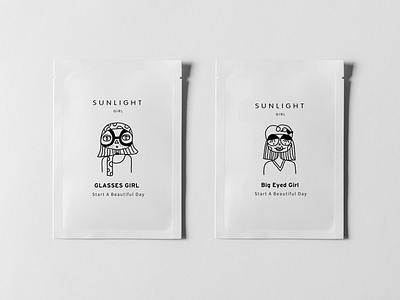 sunlight girl design illustration illustrations／ui typography