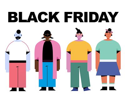 BLACK FRIDAY illustration illustration／ui poster