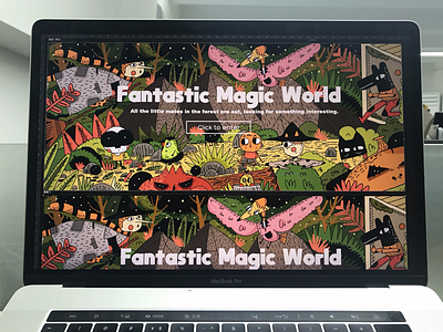Fantastic Magic World illustration illustration／ui