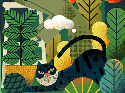 Cat design illustration illustration／ui poster