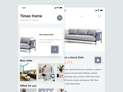Home shopping page home shopping ui 设计