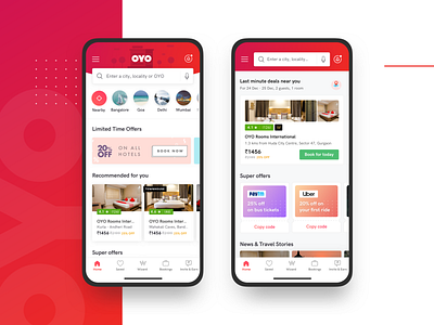 OYO - App Home Page Redesign