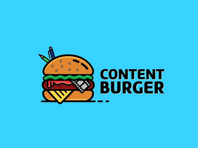 Content burger logo design burger burger logo logo logotype