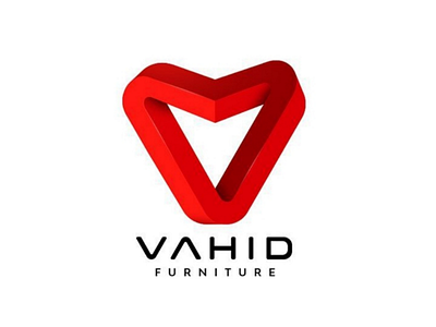 Vahid furniture logo logo logotype type monogram v