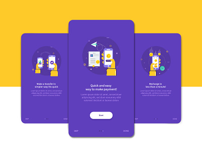 Onboarding Screens Design