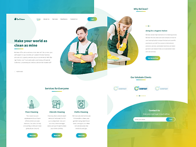 BeClean Landing Page
