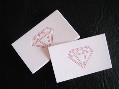 Letterpress love business card card letterpress paper ruby