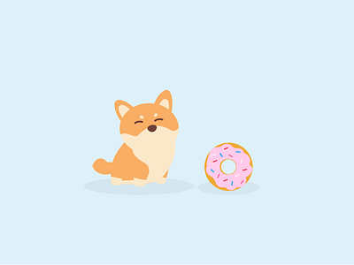 Panda the dog carachter corgi cute dog donut game graphic design icon icons illustration
