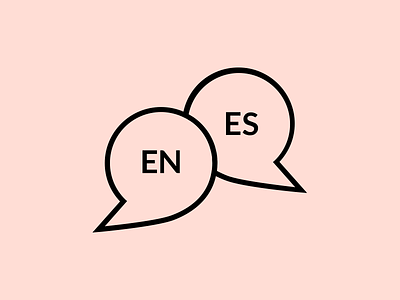 Bilingual Icon bilingual girly icon pink vector
