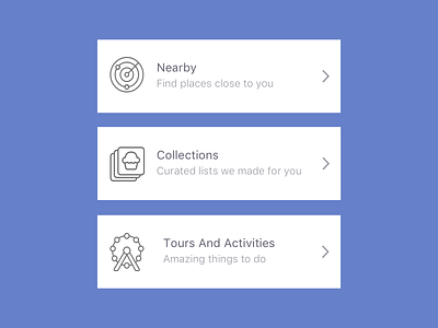 What To Do categories discover home screen icons illustration ios minimal