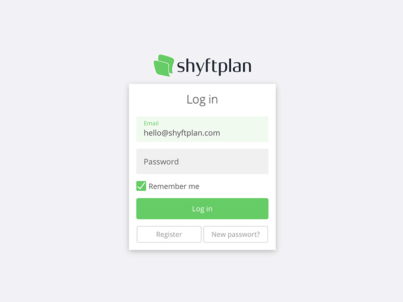 Log In card web css material card flipping card login