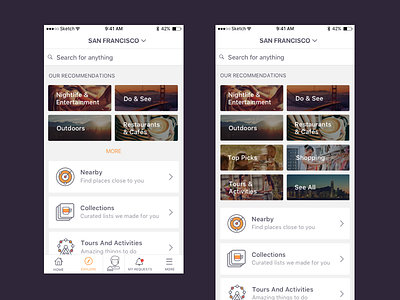 Explore app discover explore icons ios mobile search travel