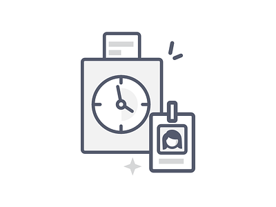 Punch Time hours icon icons illustration punch time time
