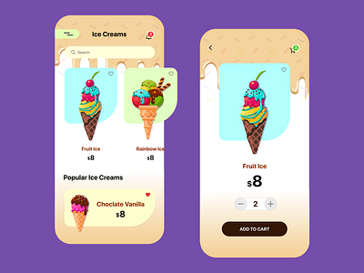 Ice Cream Mobile Application