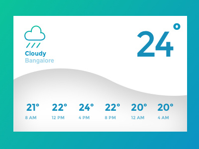 Weather Card color expression gradient ui weather