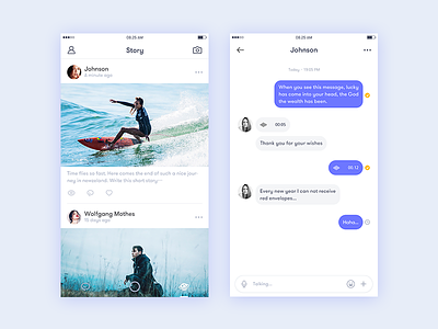 Strangers Dating chat friends make story ui ux