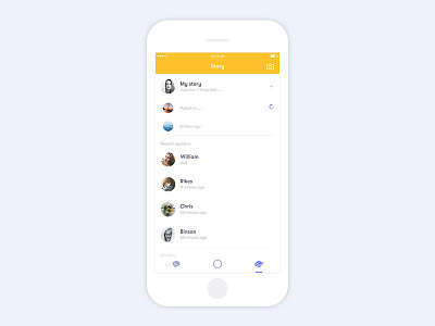 Story app chat designer experience interaction ios ui user ux