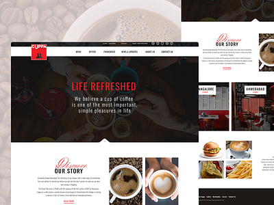 Cuppastop.com -Redesign Website business cafe branding photoshop redesign website