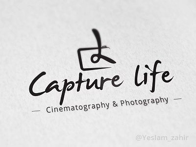Capture Life - Logo Design branding design lettering logo logo design photography print retro type typography vintage