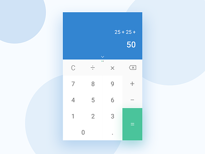 Calculator​ | UI/UX Concept calculator daily ui dailyuichallenge ui ui design ux ux design