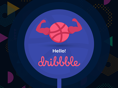 Hello Dribbble! Ready For Dribbbling ;) debuts dribbble fist shot hello pink