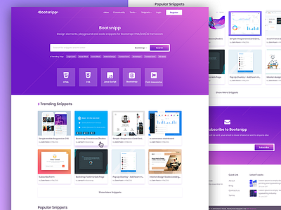 Bootsnipp Redesign | UI / UX Design bootsnipp redesign trending ui ux design. ui ui design user experience ux ux research
