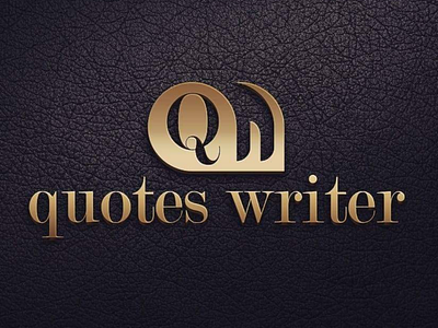 Quotes Writer | Logo Design brand branding logo logo design quote web design webapp