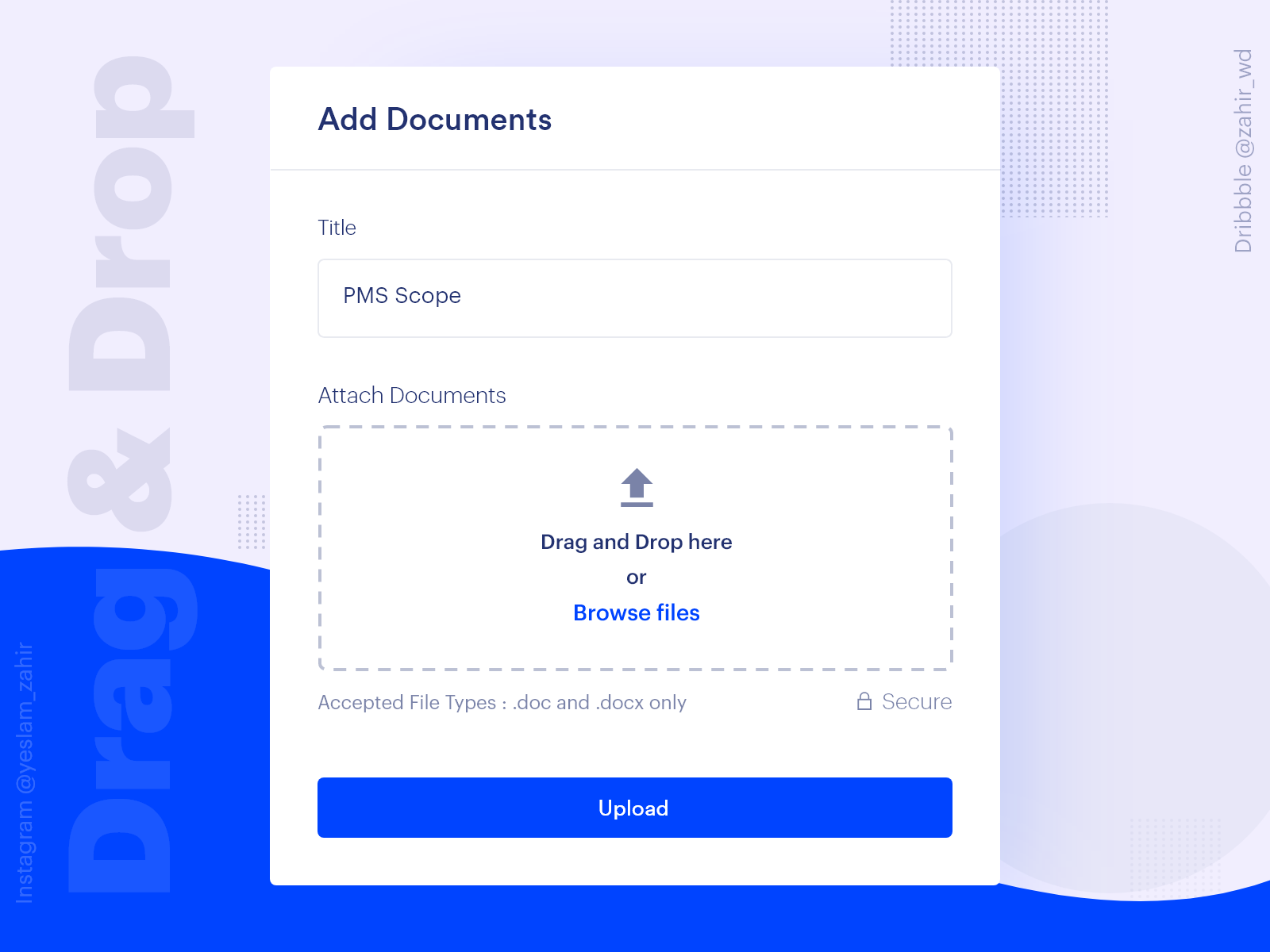 Dribbble Drag and drop file upload ux 2x png By Zahir Patel