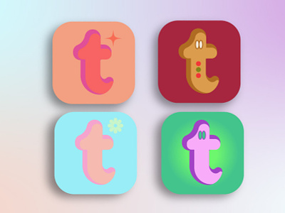 Four Seasons Tumblr Icons design graphic design icons illustration illustrator ui vector