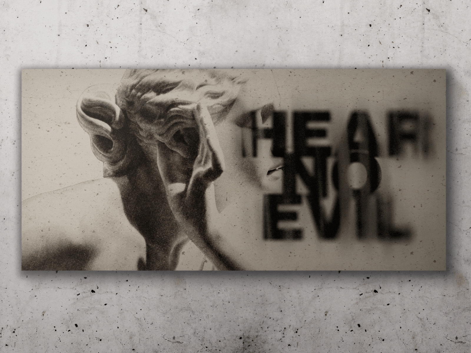 Hear No Evil, See No Evil, Speak No Evil. 2d graphic design illustration illustrator photoshop poster prints