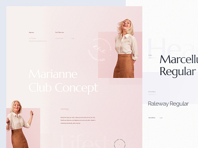 Behance Case Study - Marianne Lifestyle Blog behance casestudy clean design fashion lifestyle minimalism simple ui ux webdesign