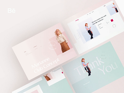 Marianne Lifestyle Blog - Behance Study blog lifestyle minim modern simple webdesign