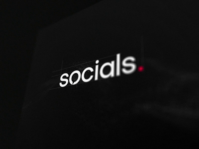 Socials. Agency Logotype animation branding logo logotype simple vector