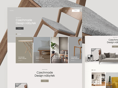 Furniture Landing Page design landing page simple ui ux web