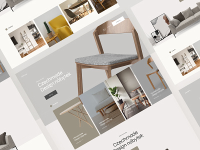 Furniture Landing Page design landing page simple ui ux web