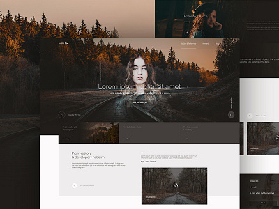 Landscape Ecologist website eco nature ui ux web women