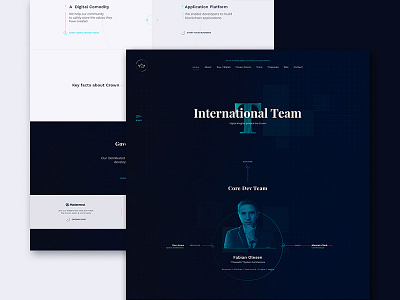 Crown Team Page design crypto design webdesign