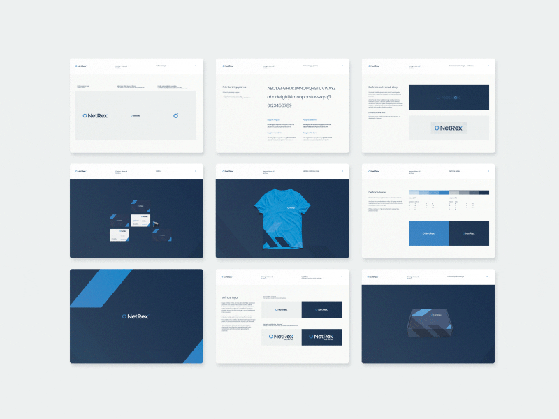 Netrex Brand Manual logotype logo identity design animation brand manual brand