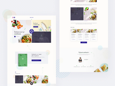 Vegan Food Blog clean food landing page simple ui ux vegan webdesign