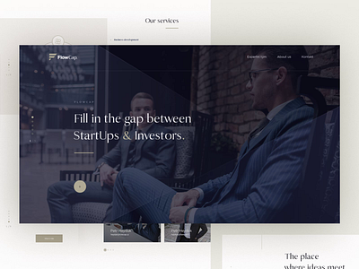 FlowCap - Landing Page animation design financial landing page luxury simple ui ux web